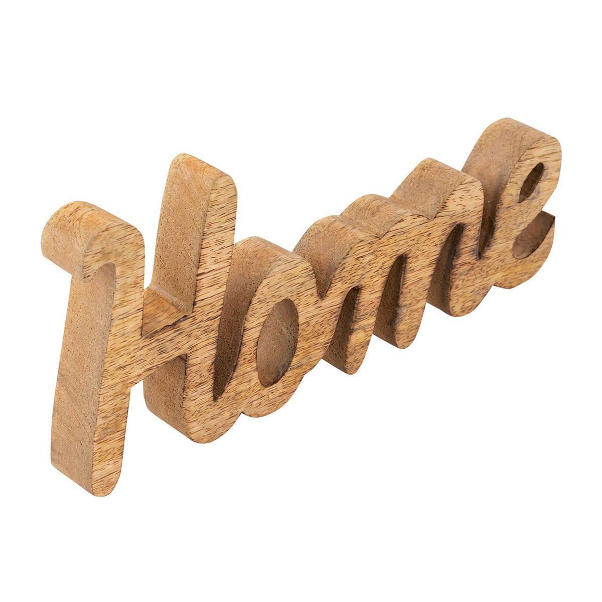 Wooden figure lettering Home W28x12cm decorative lettering solid mango wood