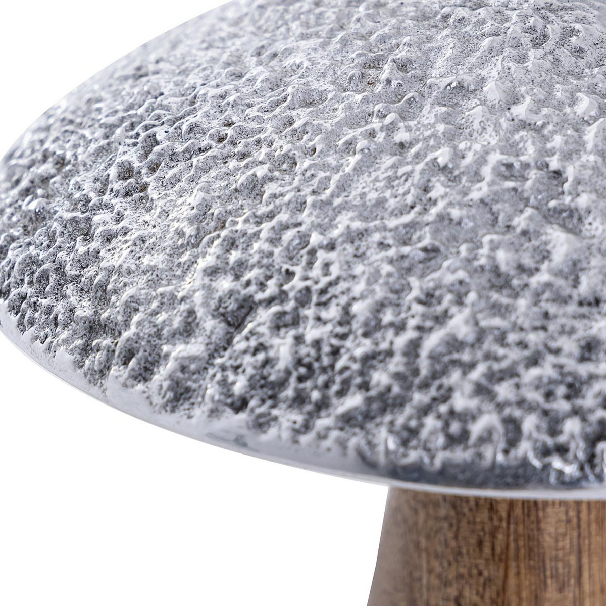 Decorative figures set of 2 mushrooms H20/12x13/9cm stand Masterbox 12x 2-piece mango wood