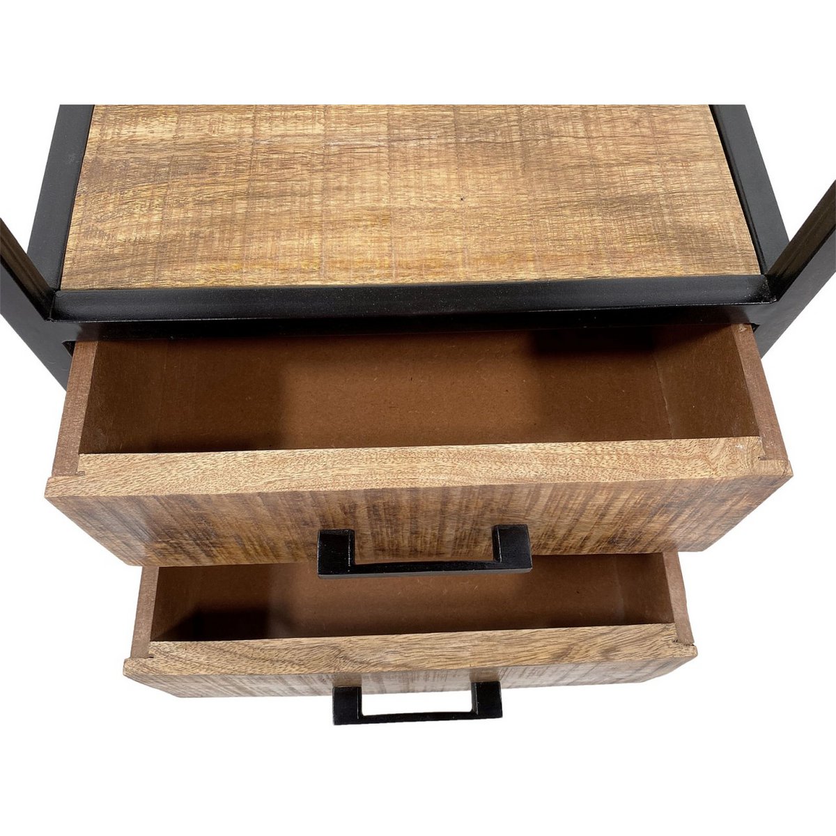 Bookshelf standing shelf bookshelf 40x180x40 cm with drawers Liverpool metal frame black