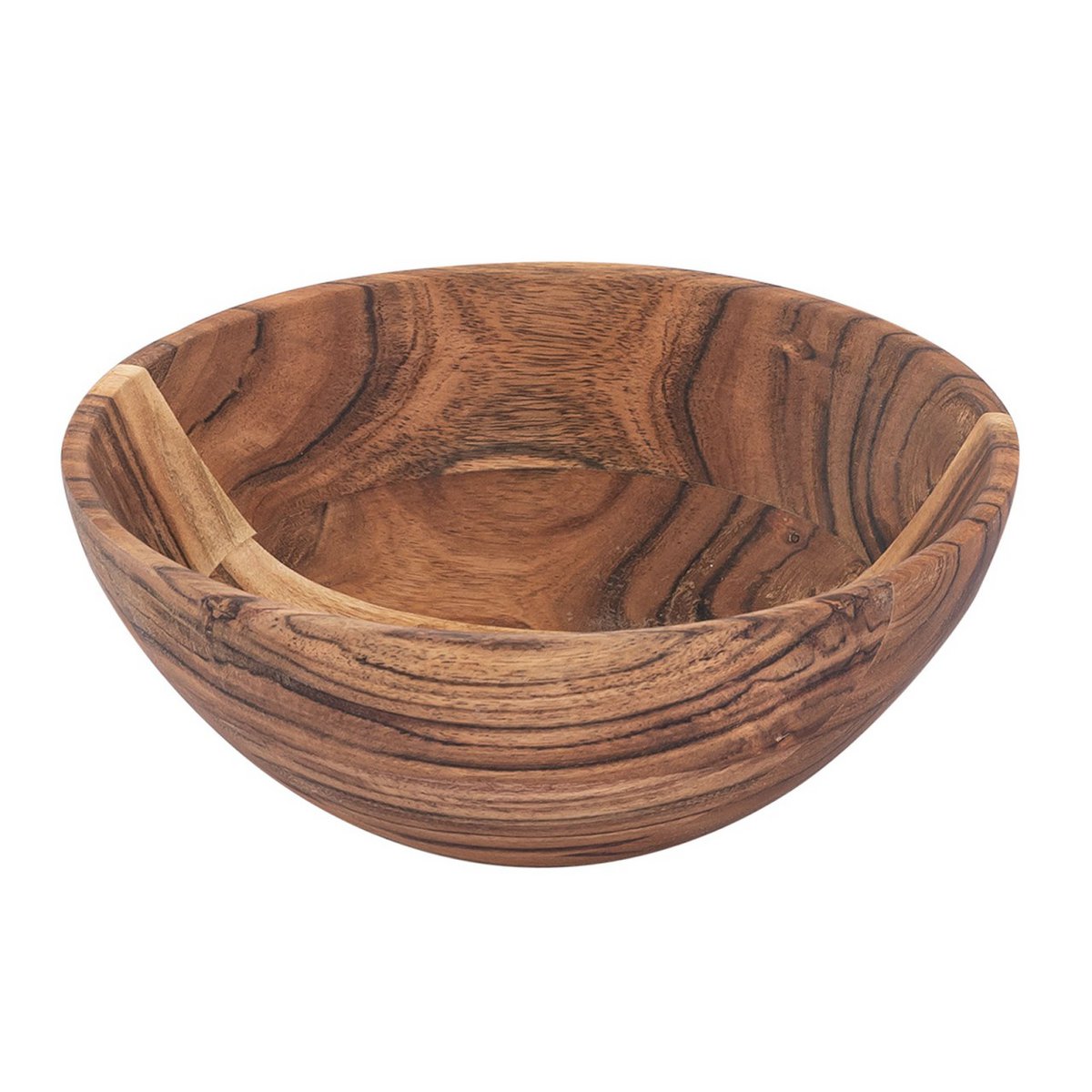 Wooden bowl decorative bowl 20 or 25cm food-safe solid acacia