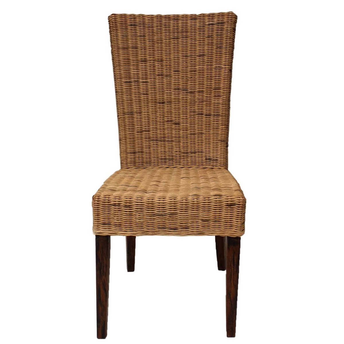 Dining room chair rattan chair winter garden wicker chair Cardine cabana brown