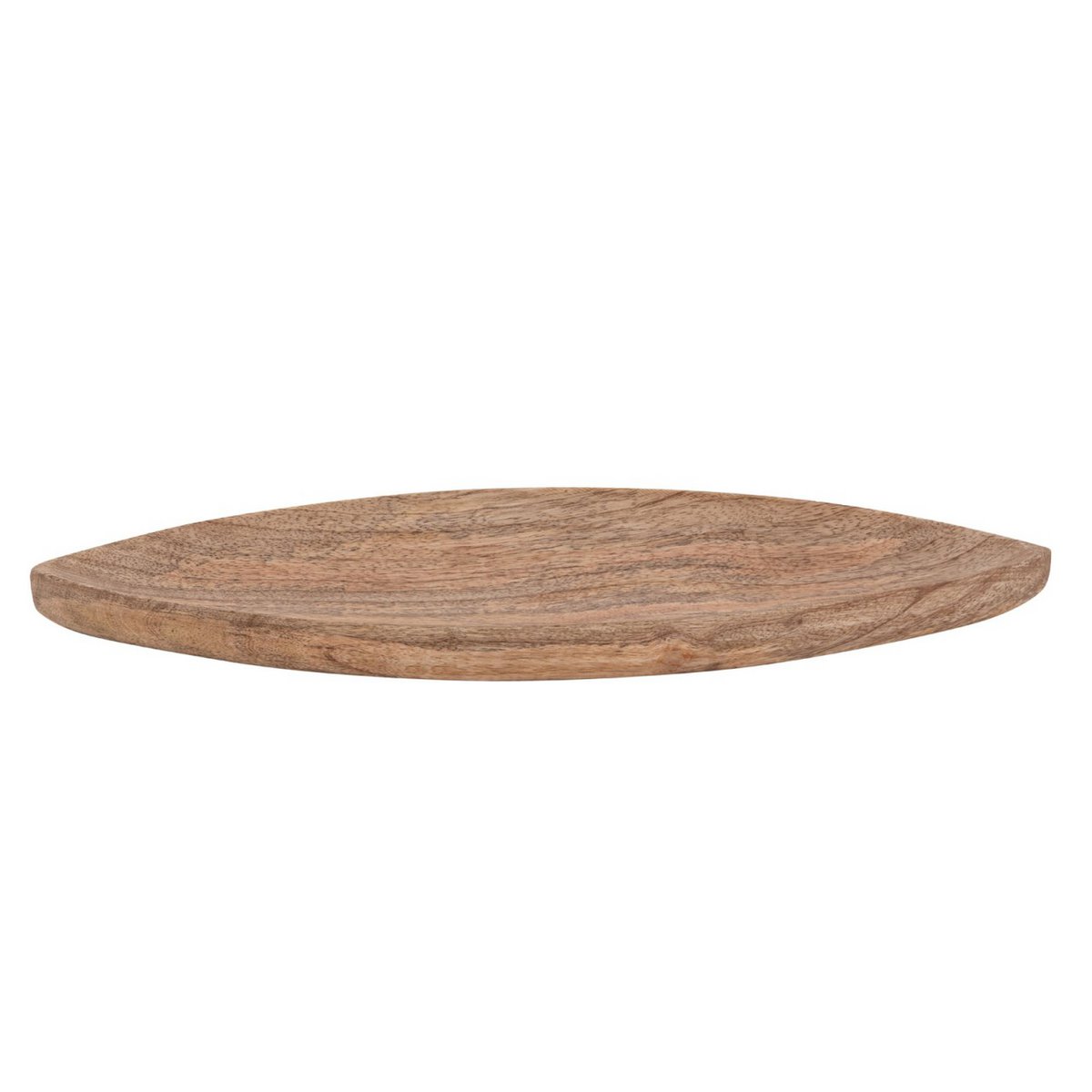 Decorative bowl wooden bowl W40xH3xD14cm Masterbox 16-piece boat ship-shaped solid mango wood