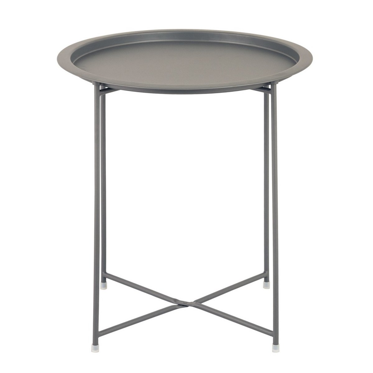Side table 2nd choice garden table balcony table patio table round Alberta metal can be stored small