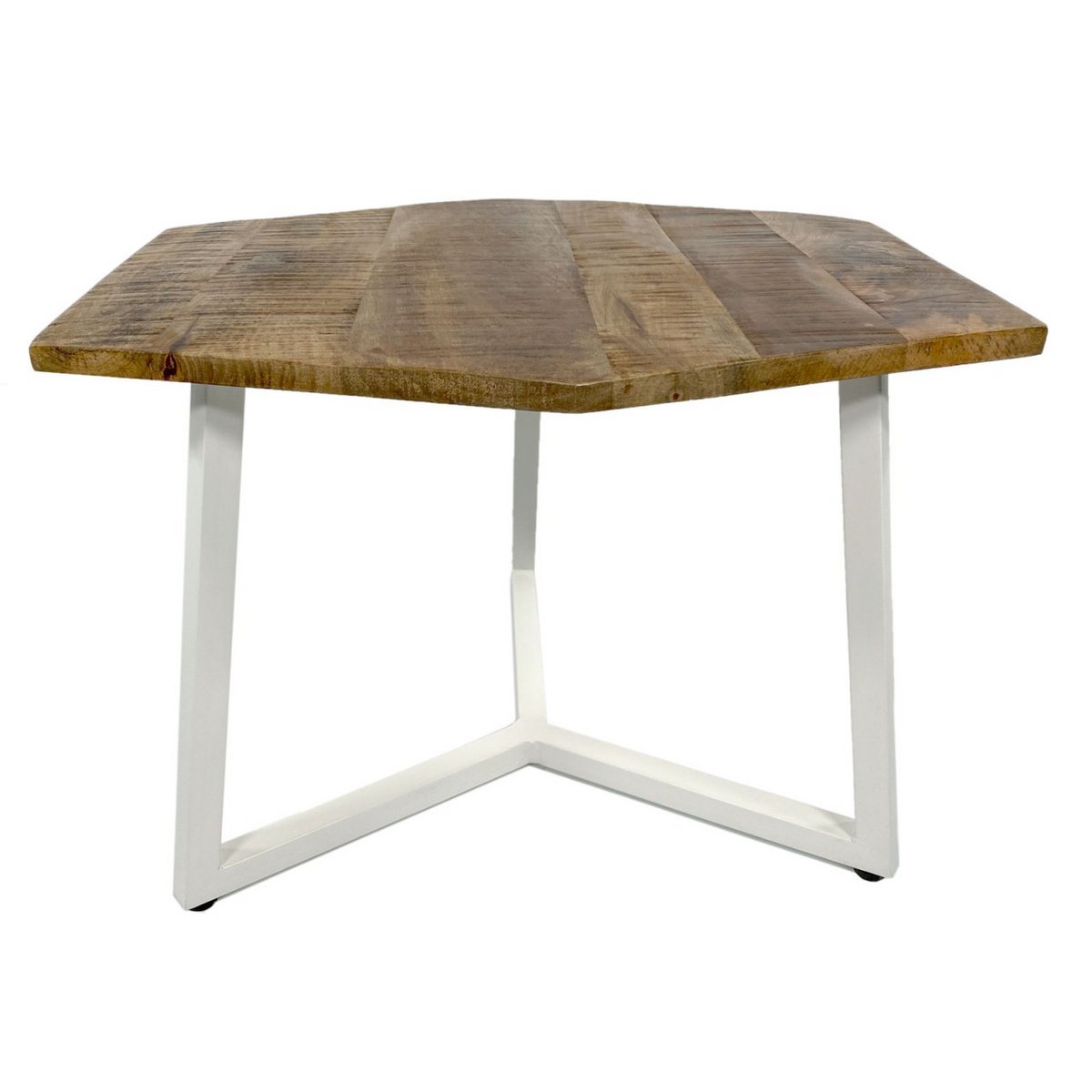 Side table 56 x 47 cm sustainable living room table coffee table Nice metal frame black and white