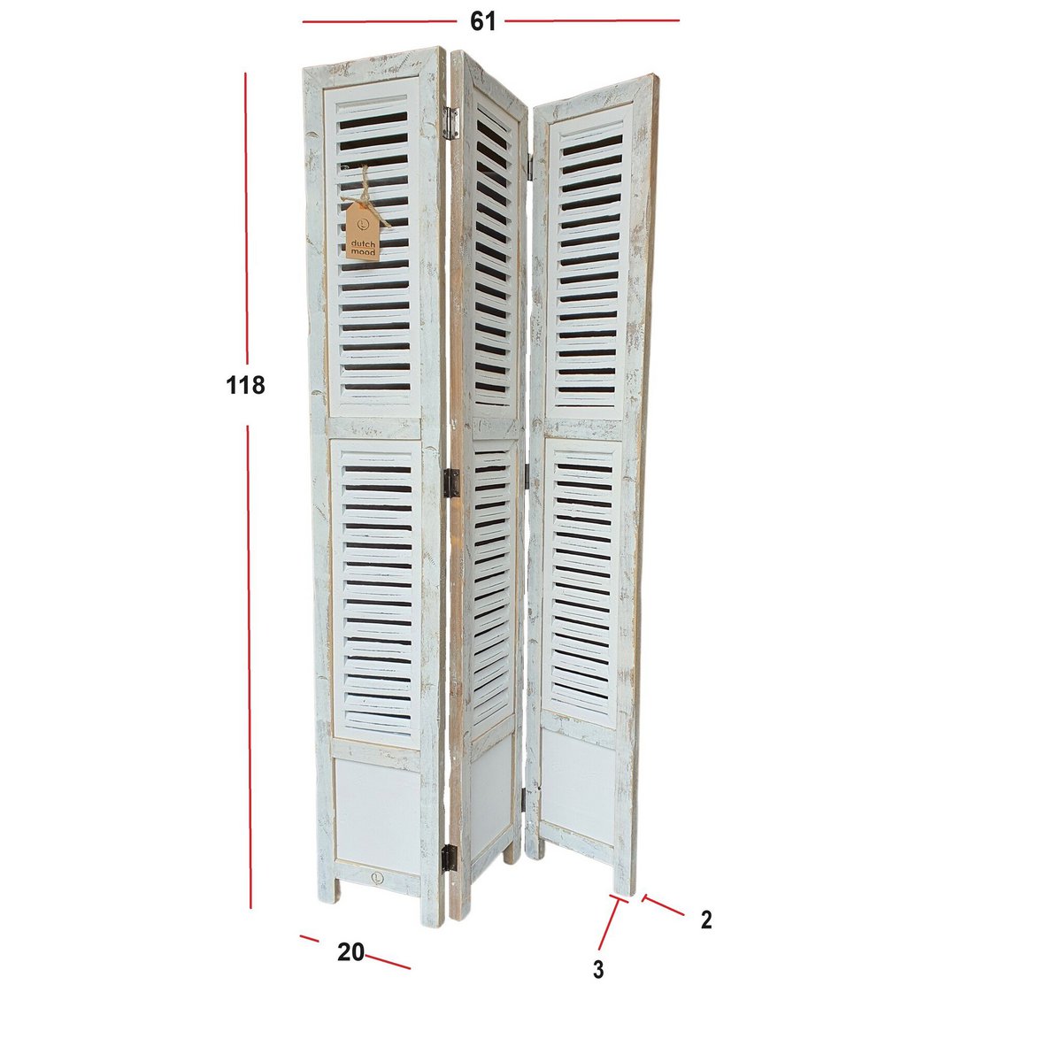 home deco old dutch shutter 118 - white
