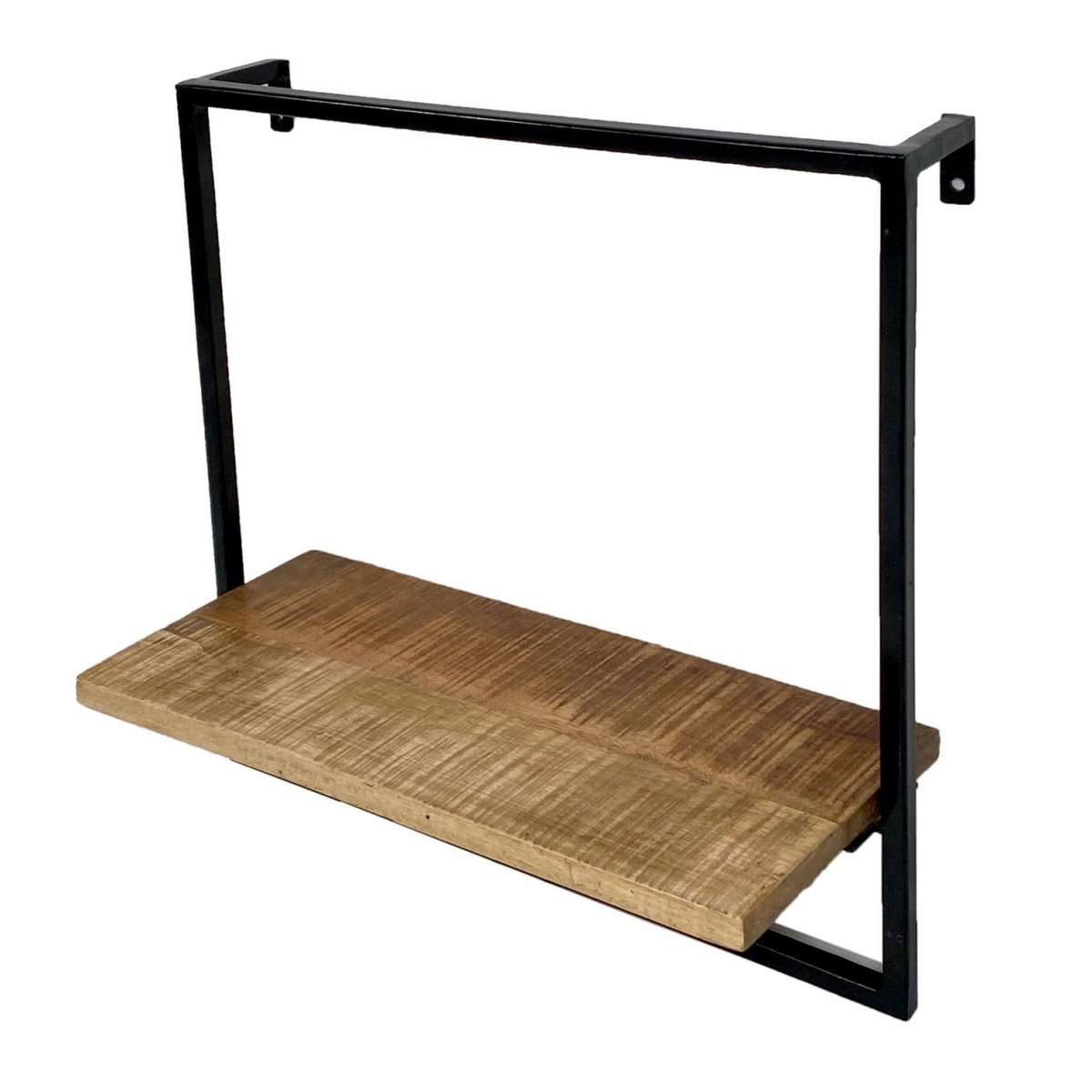 Hanging shelf wall shelf books shelf bookshelf 50x50x25 cm Dock metal frame black
