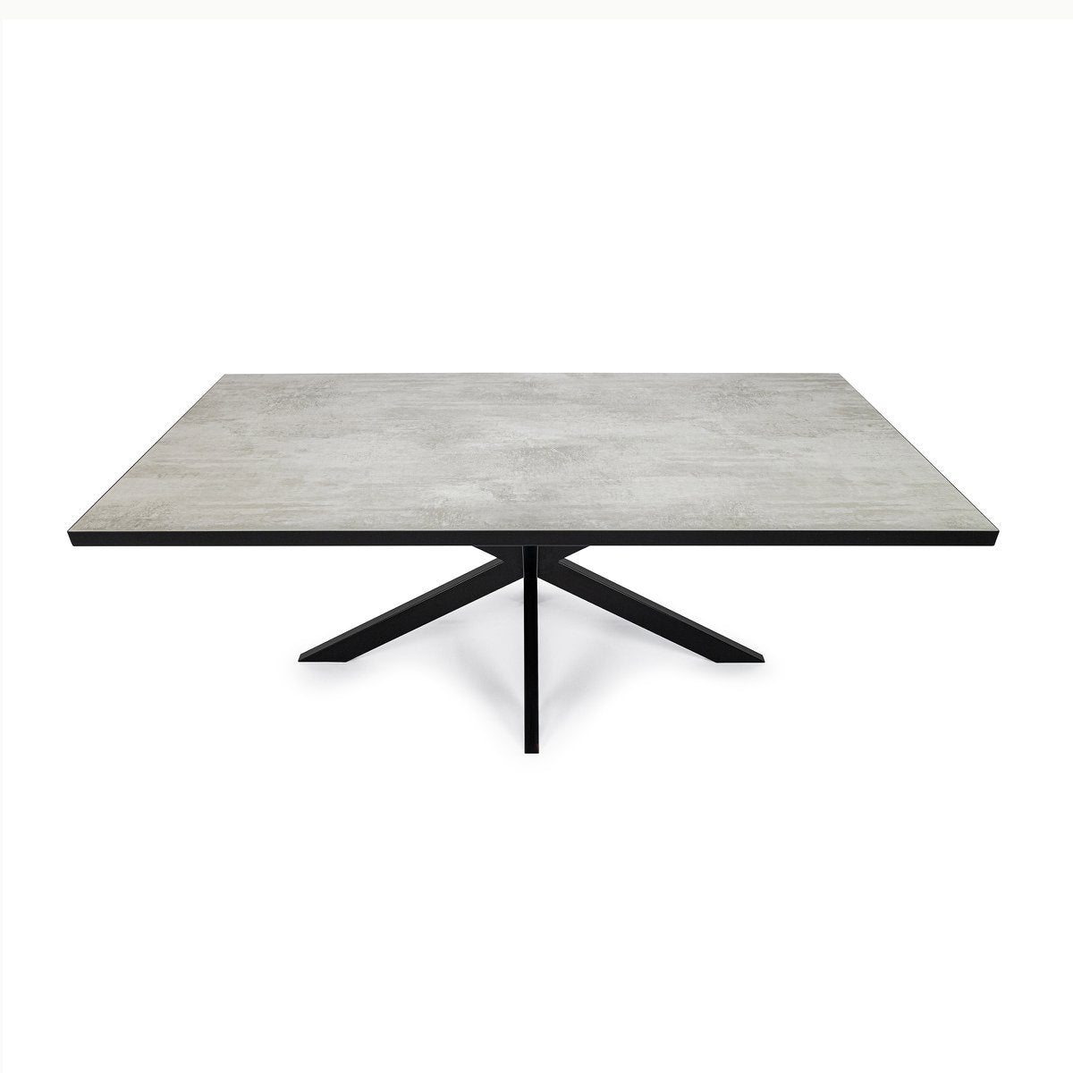Stalux Dining table 'Gijs' 200 x 100cm, color black / concrete