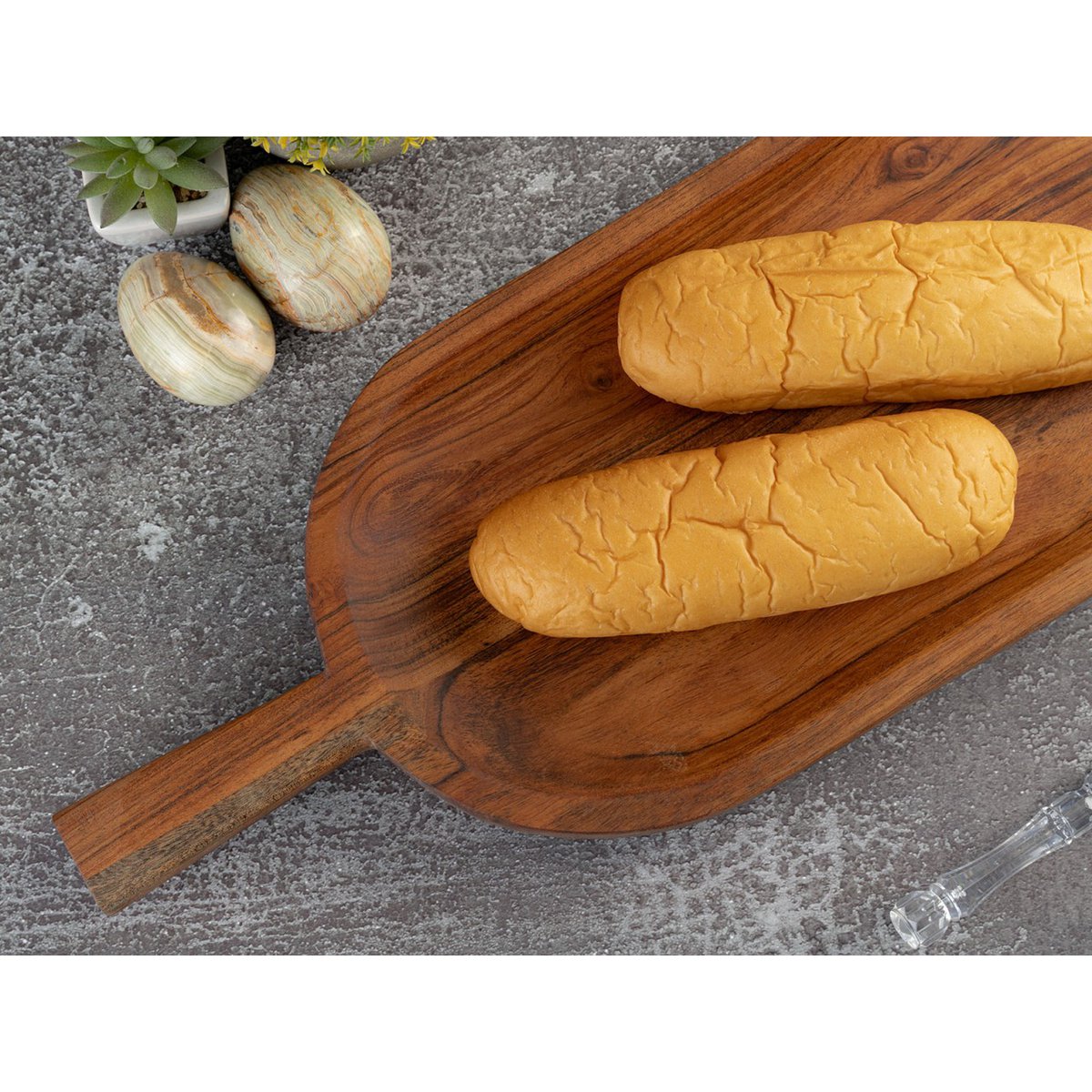 Wooden shovel decorative shovel wood 45x20cm bowl solid acacia
