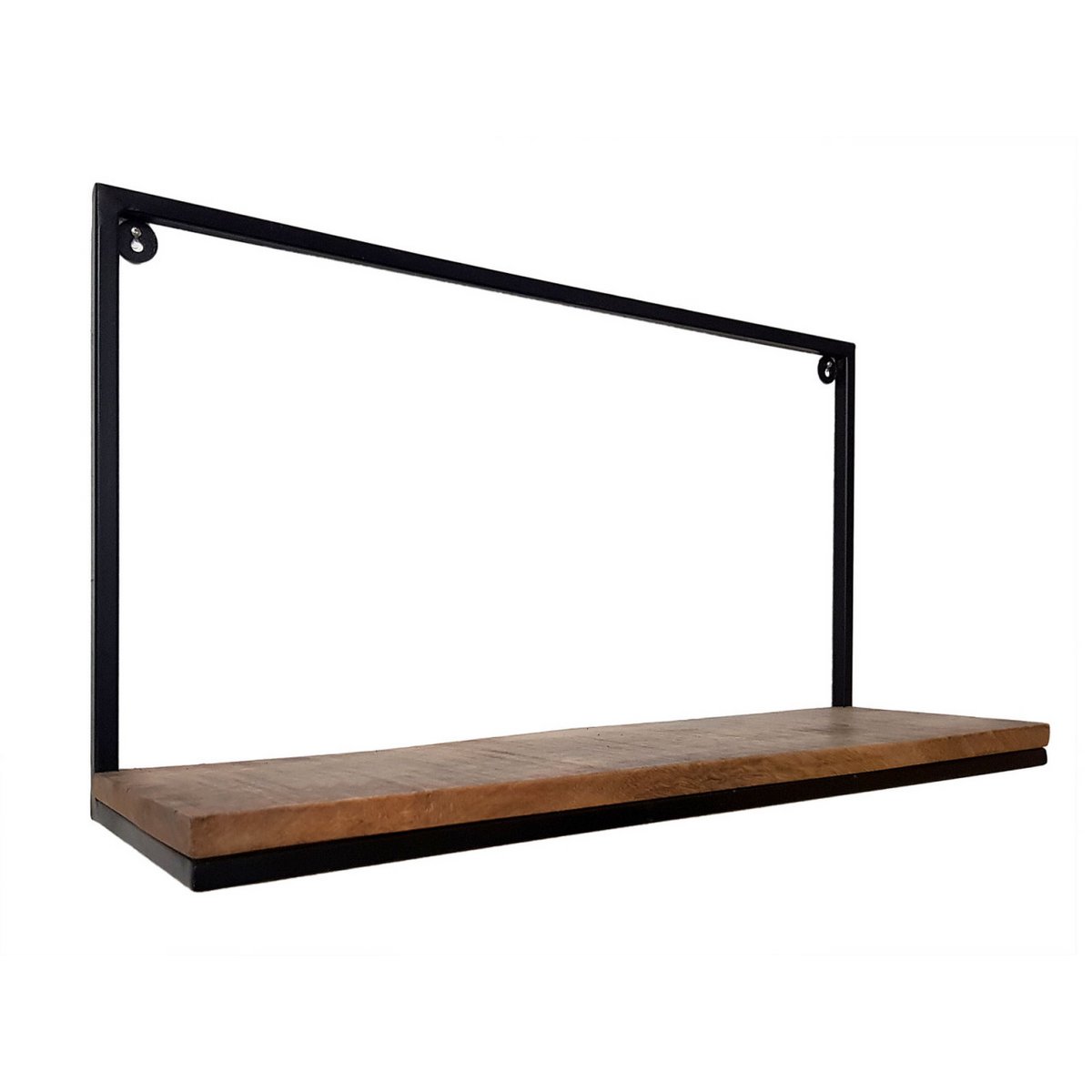 Book shelf wall shelf bookcase 75 x 40 x 20 cm Liverpool metal frame matt black