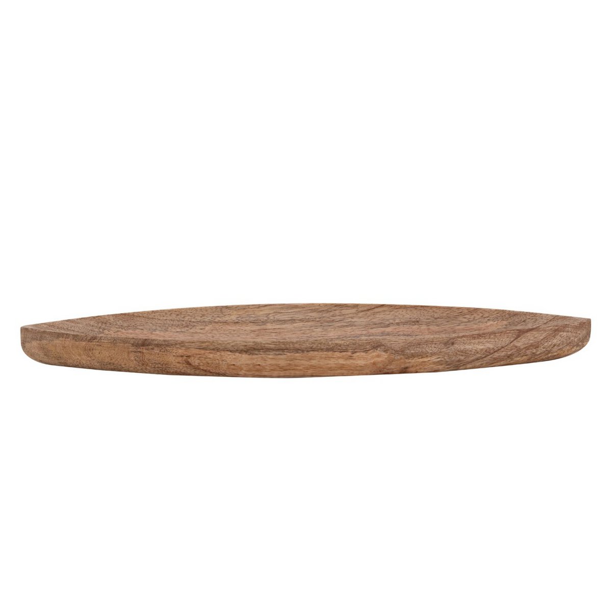 Decorative bowl wooden bowl W40xH3xD14cm boat ship-shaped solid mango wood
