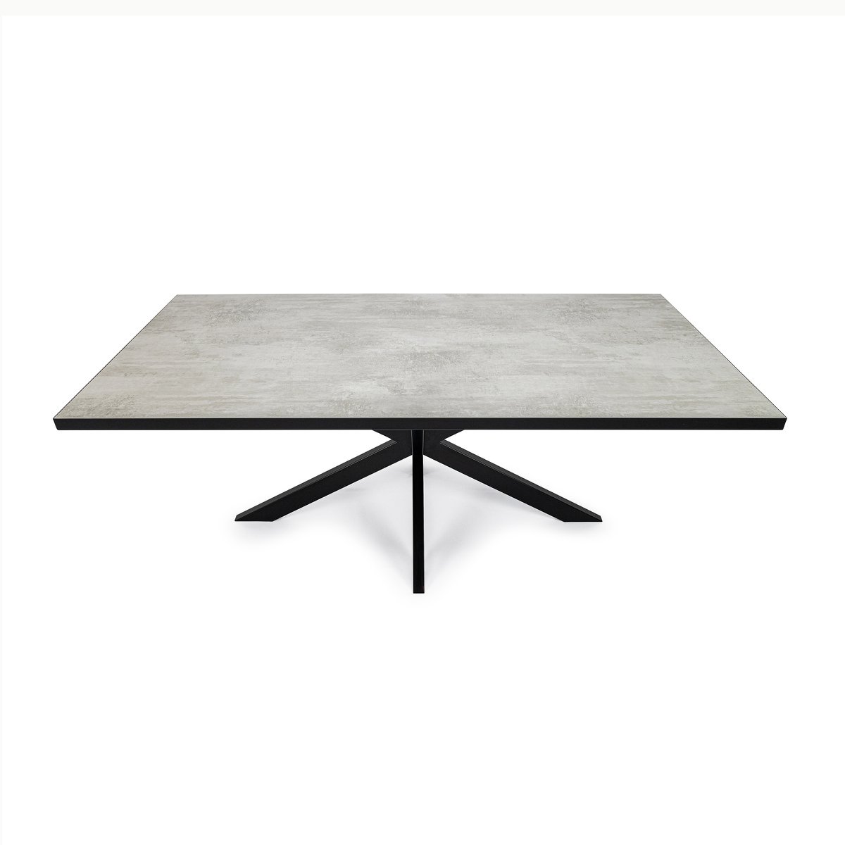 Stalux Dining table 'Gijs' 240 x 100cm, color black / concrete