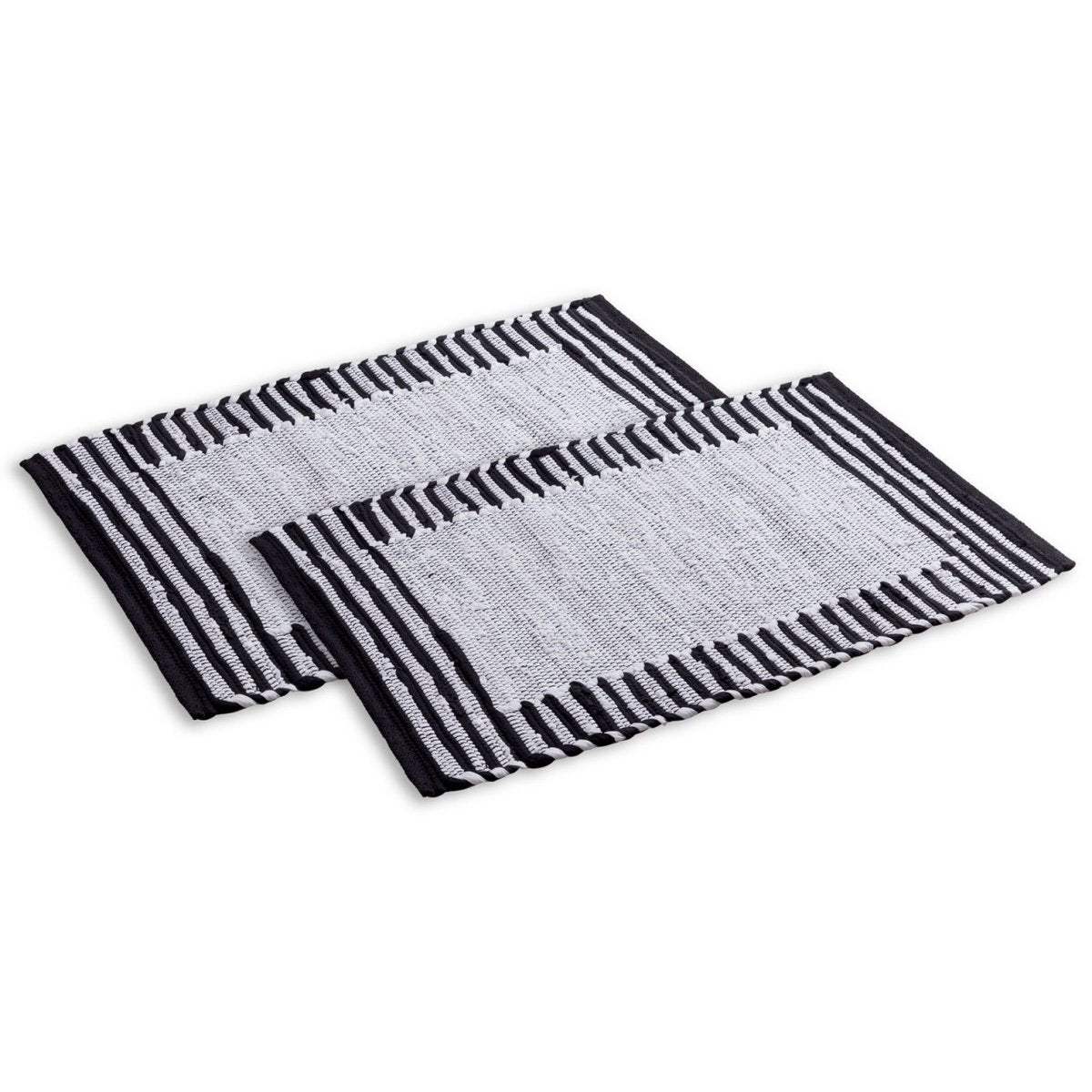 Bathroom rug set of 2 large 80 x 50 cm 100% cotton bath mat bath mat Chindi