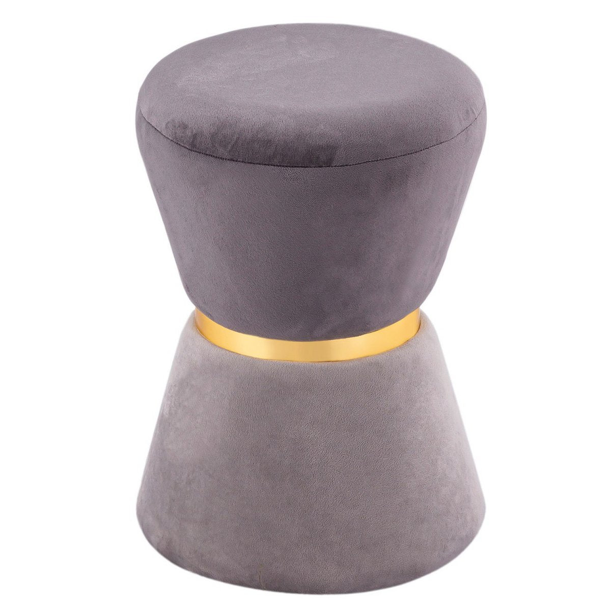 Velvet stool Ø 32 H 42 cm waisted 2nd choice stool velvet pouf velor stool up to 150 kg