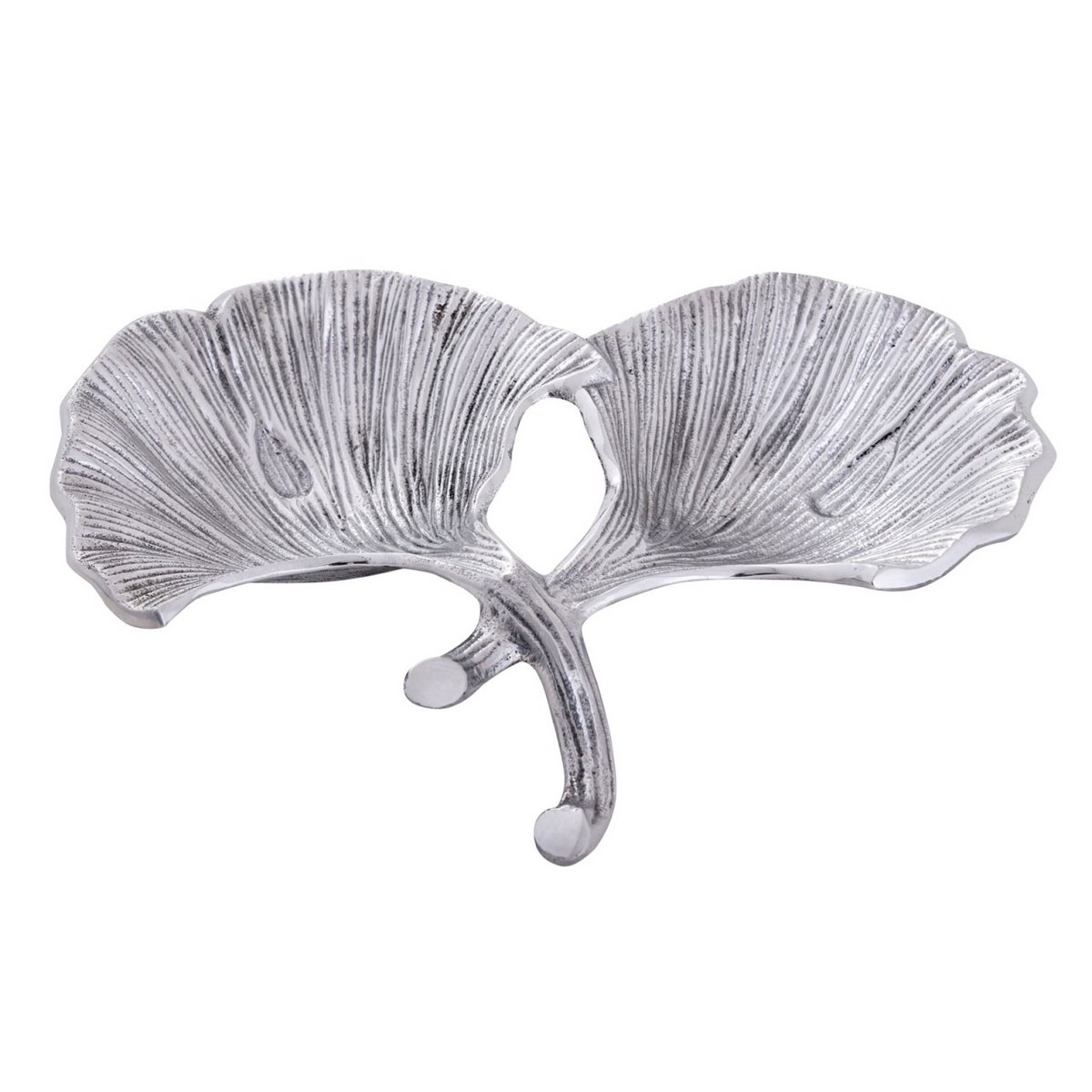 Decorative bowl bowl Masterbox 18-piece aluminum ginkgo 2 leaves gold or silver leaf bowl