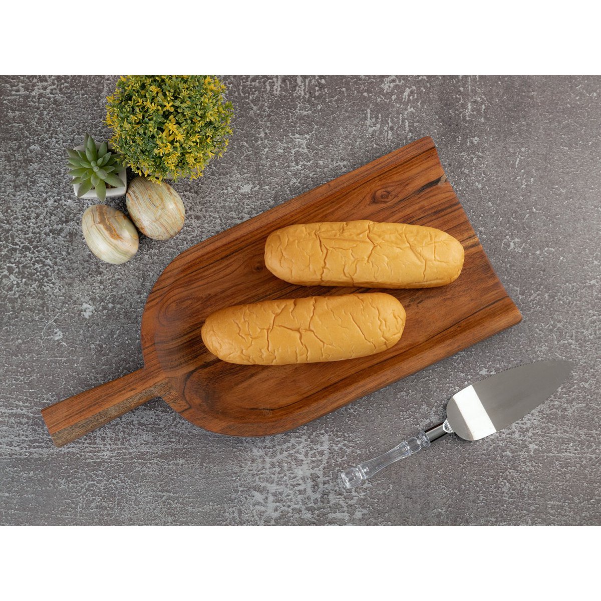 Wooden shovel decorative shovel wood 45x20cm bowl solid acacia