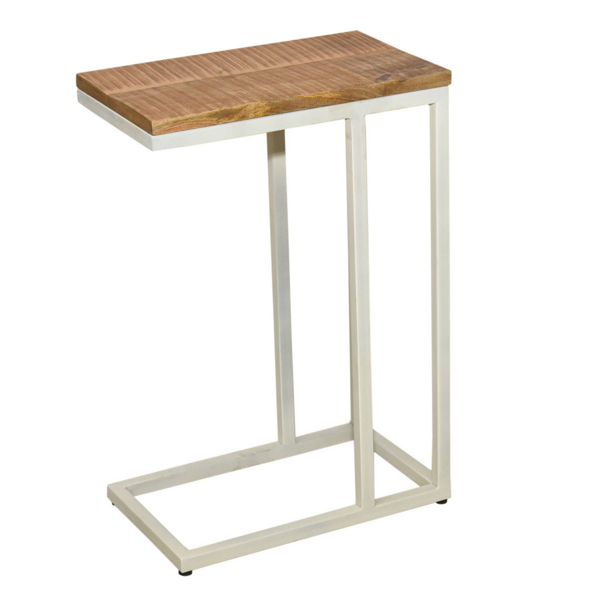 Side table sofa table laptop table C-table 40x60x25 cm Liverpool metal frame black or white