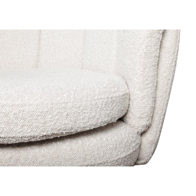 High five lounge chair white pearl (boucle)