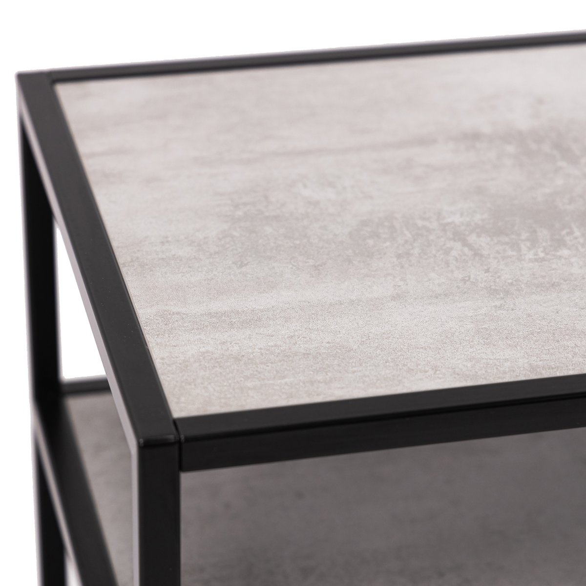 Stalux TV cabinet 'Luuk' 200cm, color black / concrete