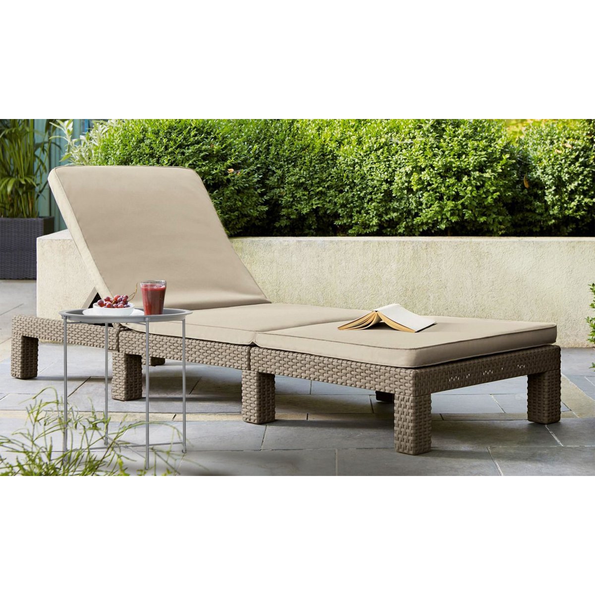 Side table metal 2nd choice round with storage solution Alberta garden table balcony table terrace