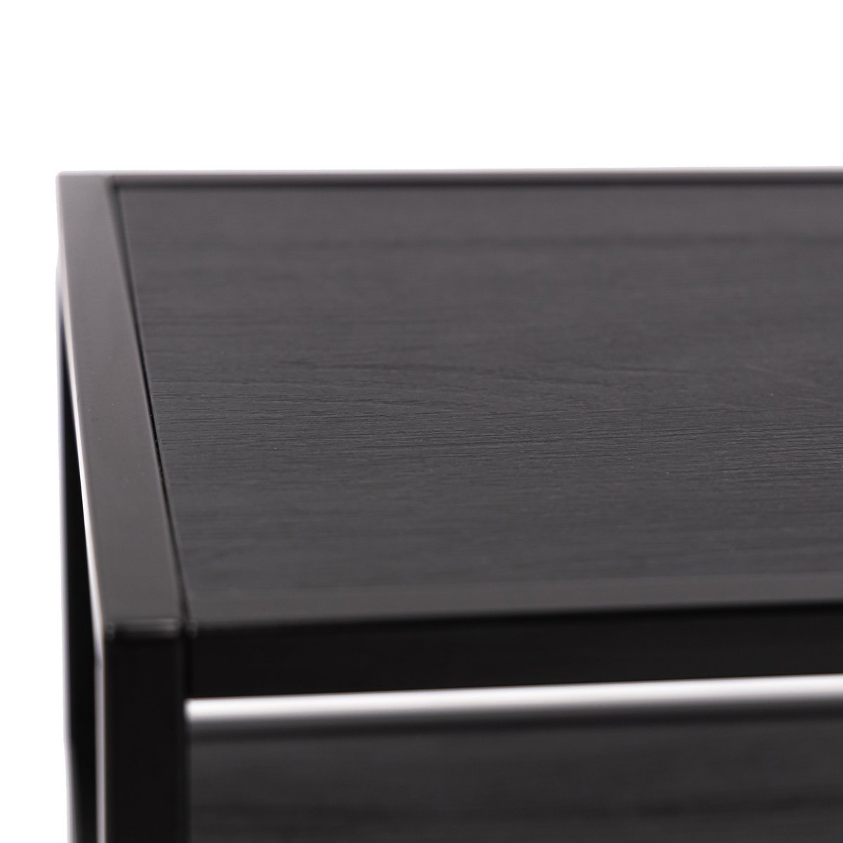 Stalux TV cabinet 'Luuk' 200cm, color black / black oak