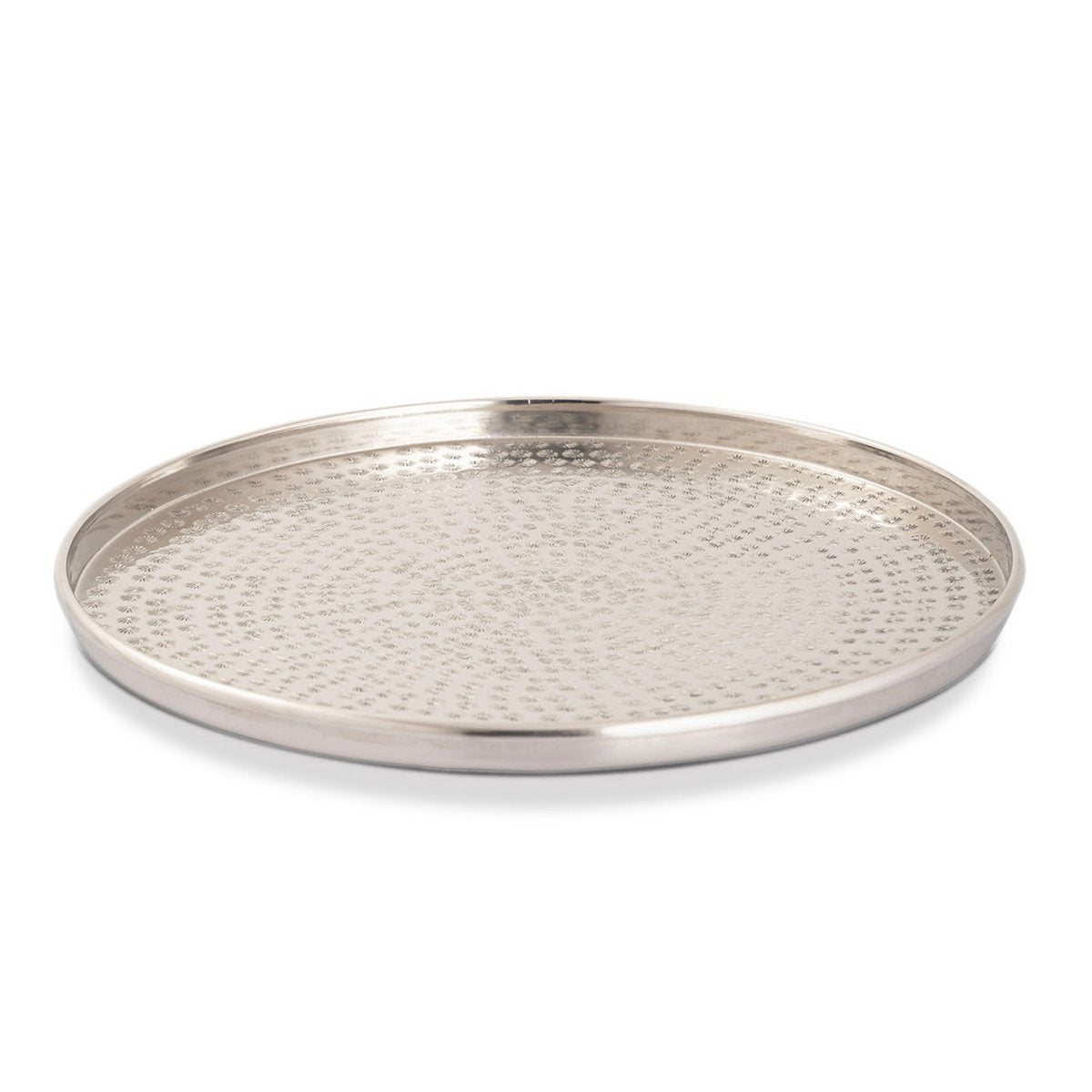 Decorative tray 12 pieces metal ø 40 cm round silver or gold serving tray candle tray decorative tray