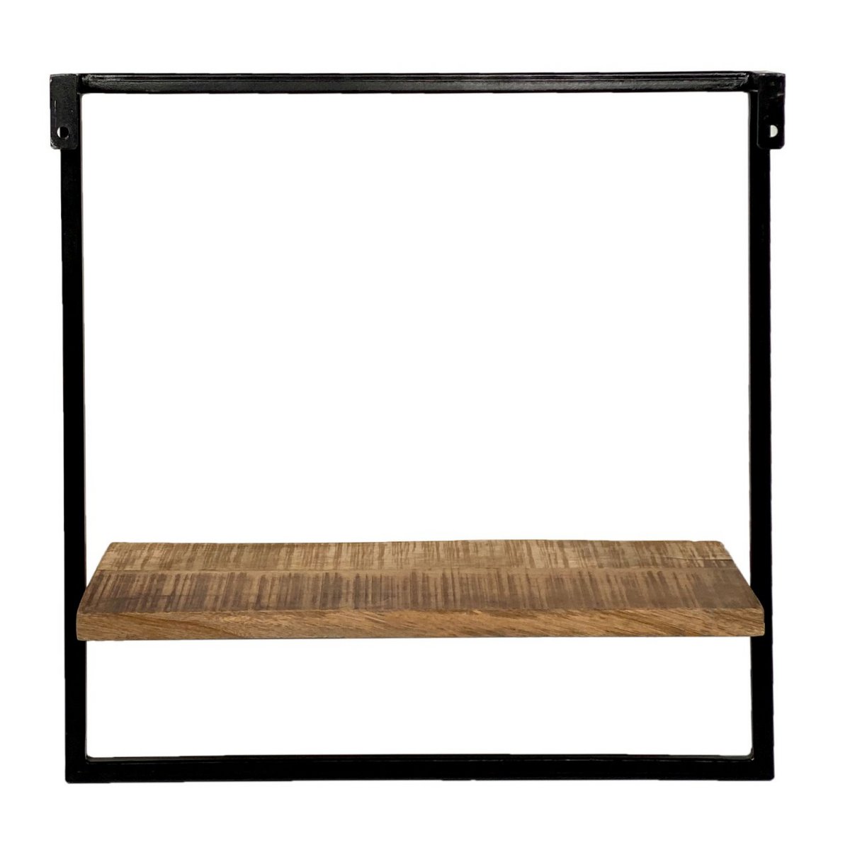 Hanging shelf wall shelf books shelf bookshelf 50x50x25 cm Dock metal frame black