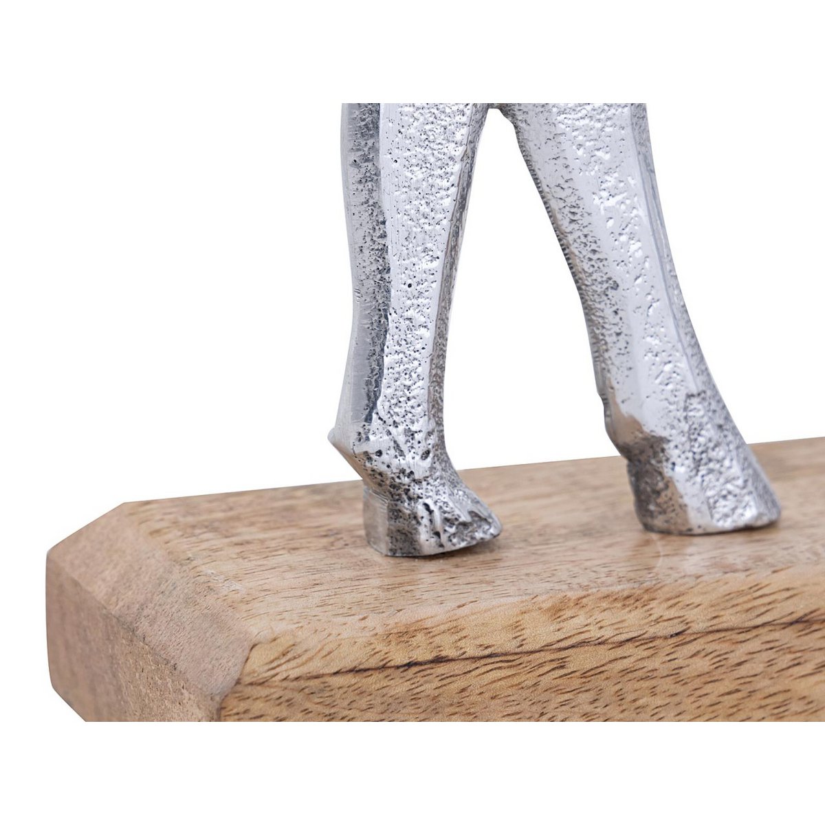 Decorative figure set of 2 deer stand 14/20x22/32cm Masterbox 8-piece aluminum