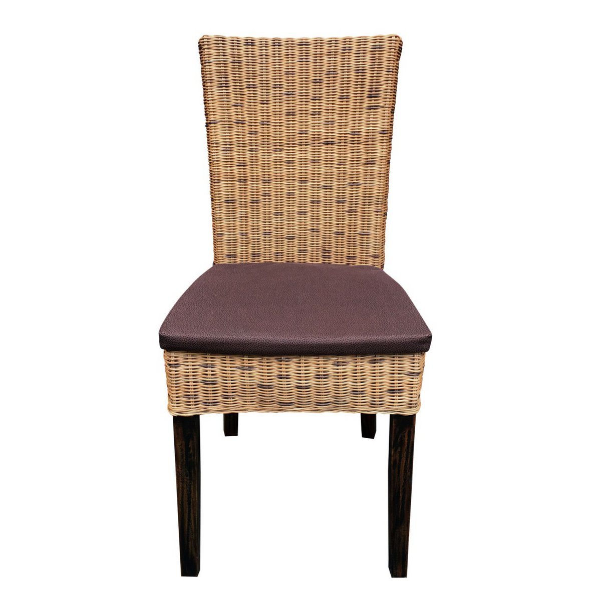 Dining room chairs rattan chairs winter garden Cardine 4 pieces cabana with/without seat cushion brown