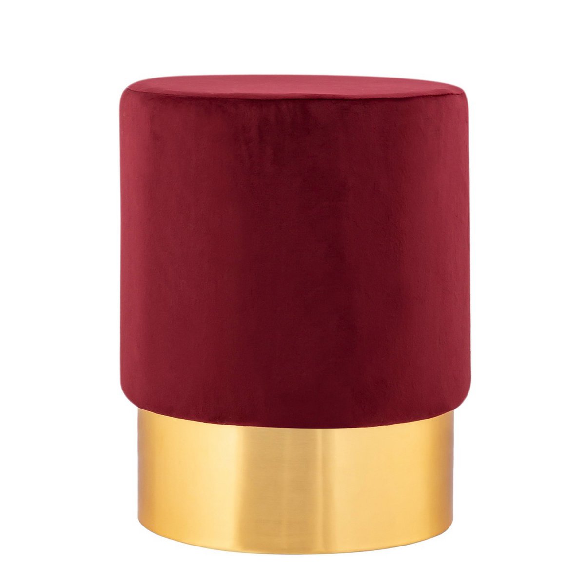 Velvet stool 2nd choice velvet pouf Ø 31 H 43 cm stool pouf velor stool can hold up to 150 kg