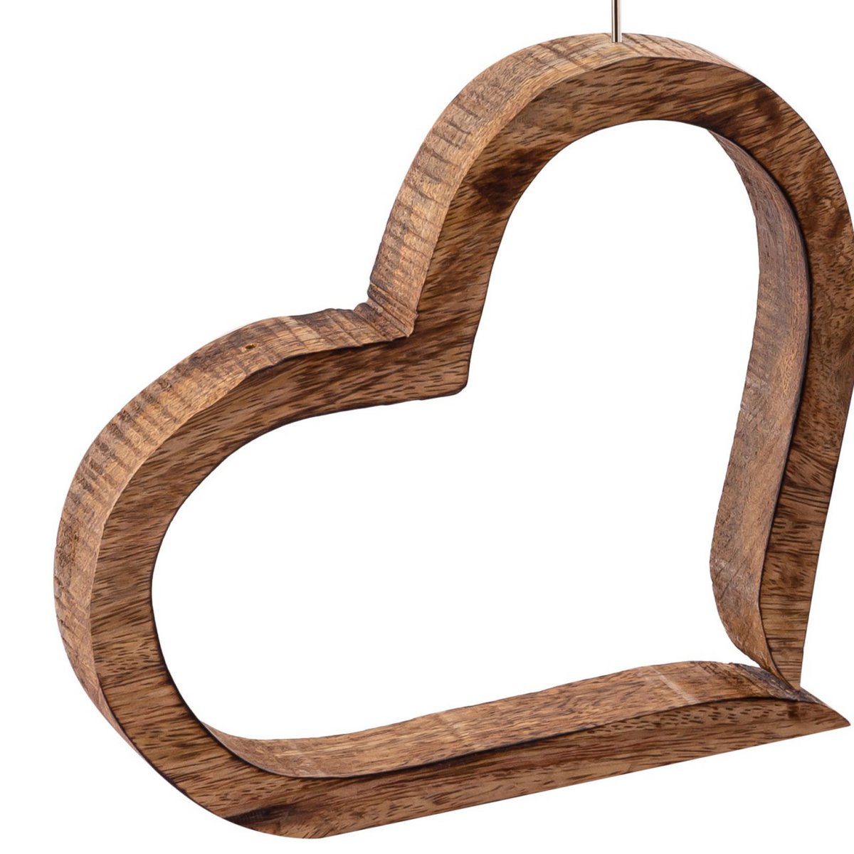 Photo holder Photo stand Photo clip set 2-piece hearts table decoration wedding decoration solid mango wood