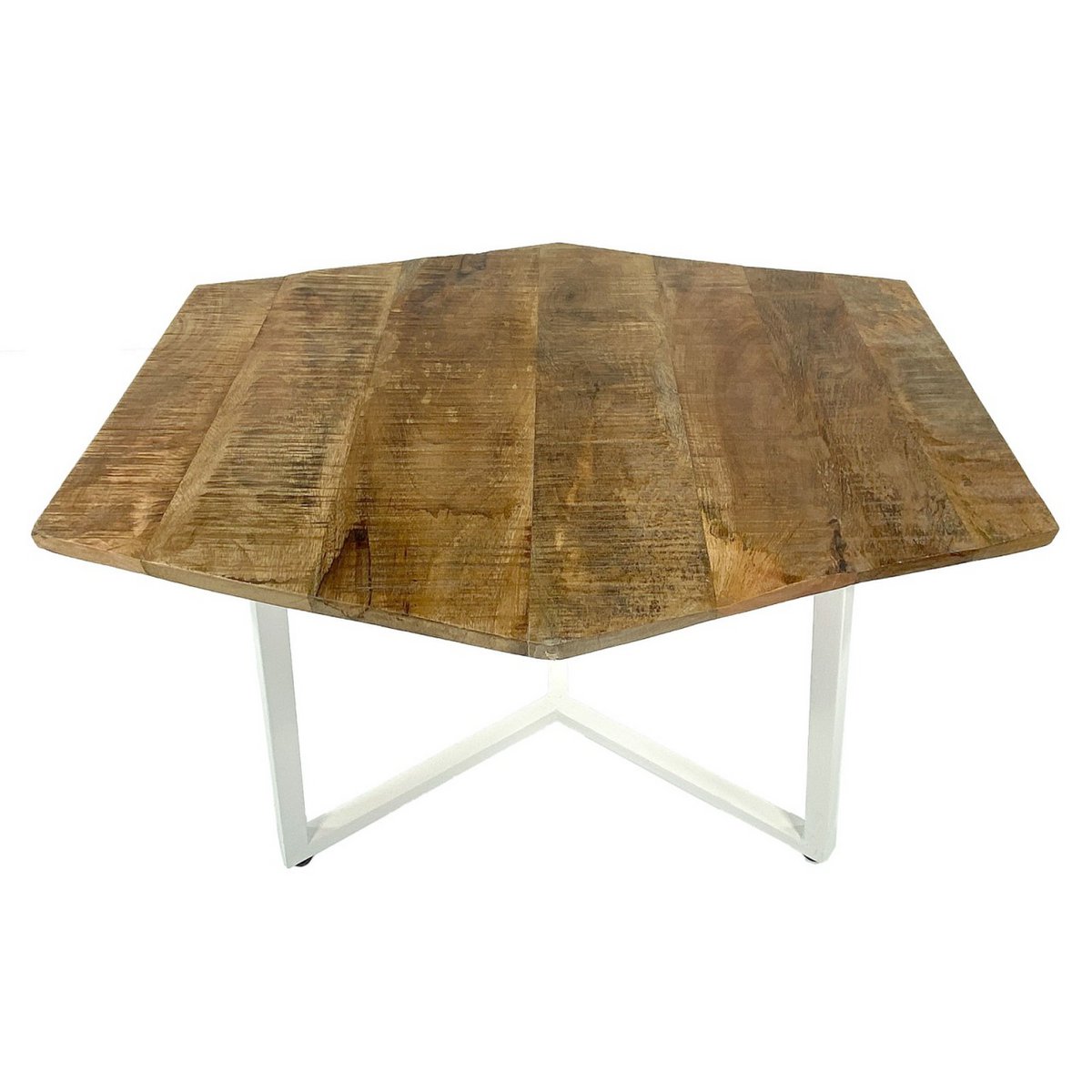 Coffee table set 2 pieces living room table nesting table Paris metal frame black white or old silver