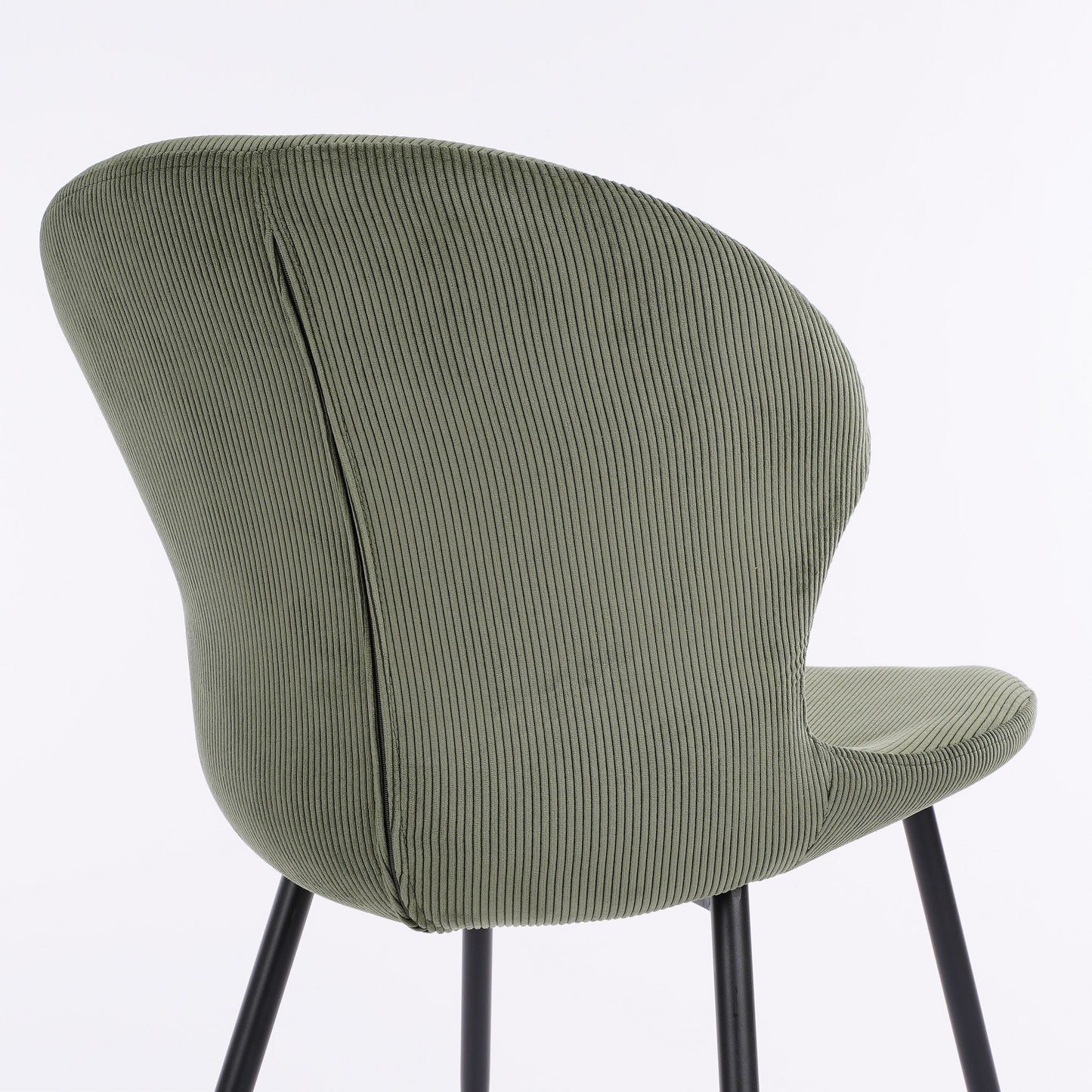 Max Dining chair - Velor - Dark green