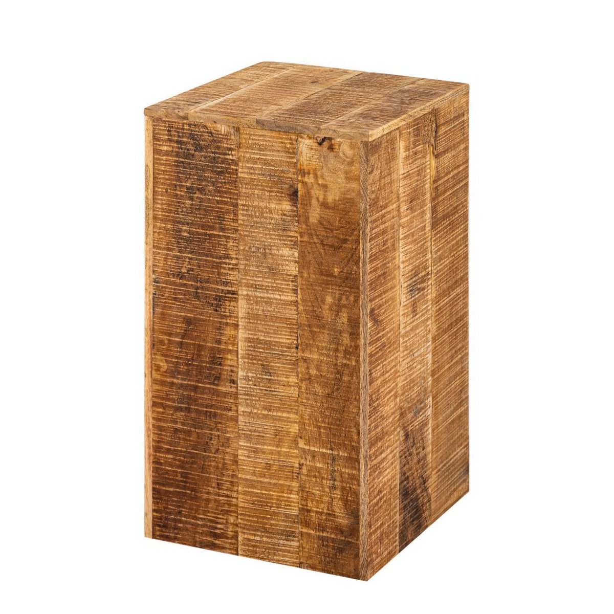 Flower column 27x27 H50 or 73cm flower stool wood plant stand side table square mango wood