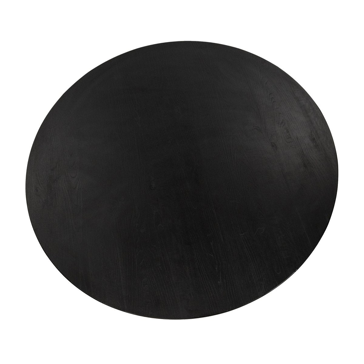 Stalux Round dining table 'Daan' 135cm, color black / black oak
