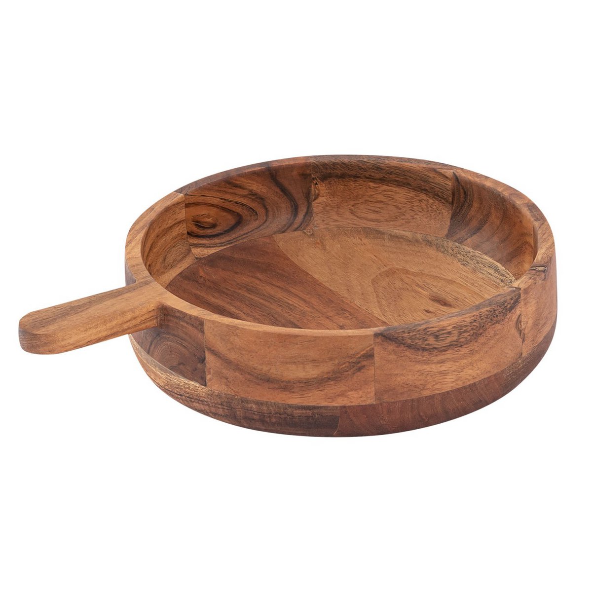 Wooden pan decorative pan wood 32x25cm bowl solid acacia