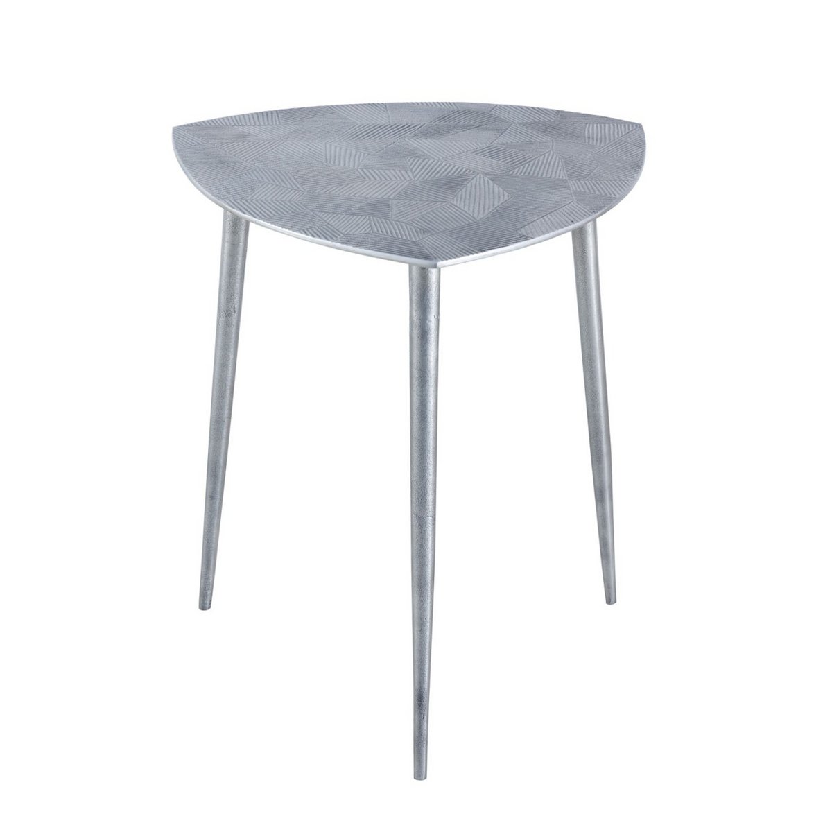 Beistelltisch 4-teilig Metall Dekotisch Alster 40x45x40 cm dreieckig klass. Design silber o. gold