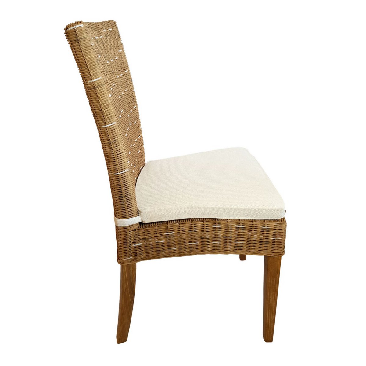 Dining room chairs rattan chairs winter garden wicker chairs Cardine 6 pieces cappuccino