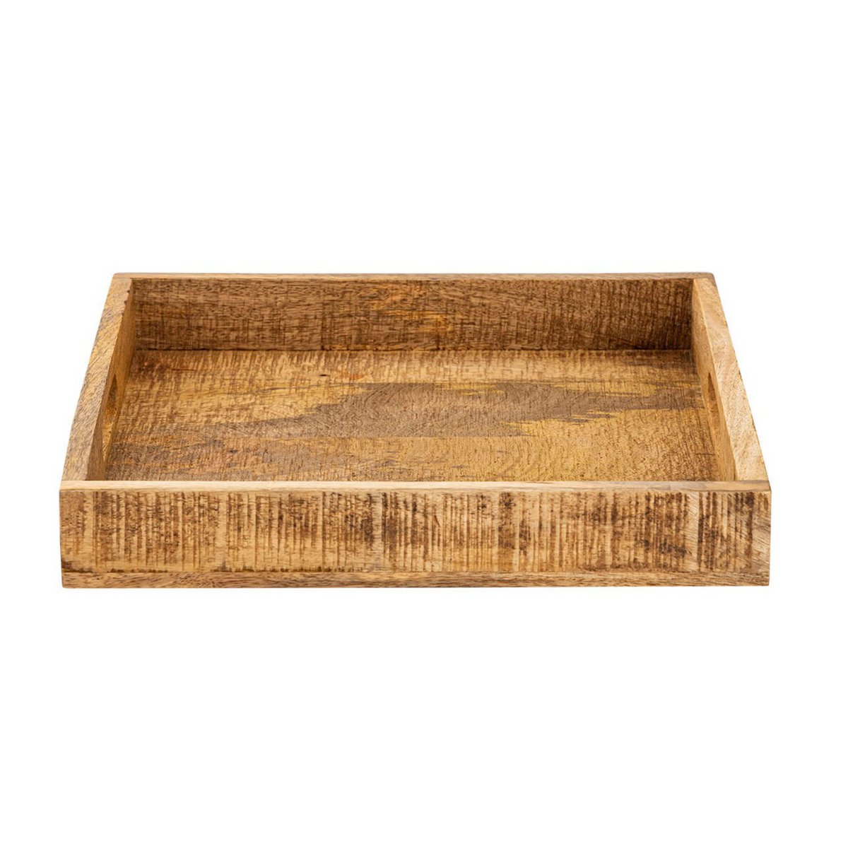 Wooden tray Serving tray 40x40cm Wooden tray Serving tray Decorative tray square made of mango wood