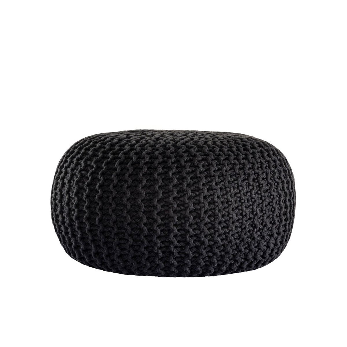 Pouf PREMIUM ø45cm stool knitted pouf indoor patio pool garden sustainable
