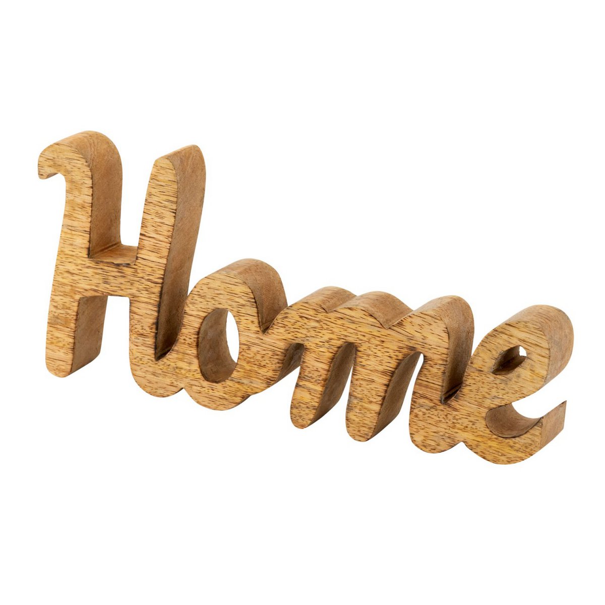 Wooden figure lettering Home W28x12cm decorative lettering solid mango wood