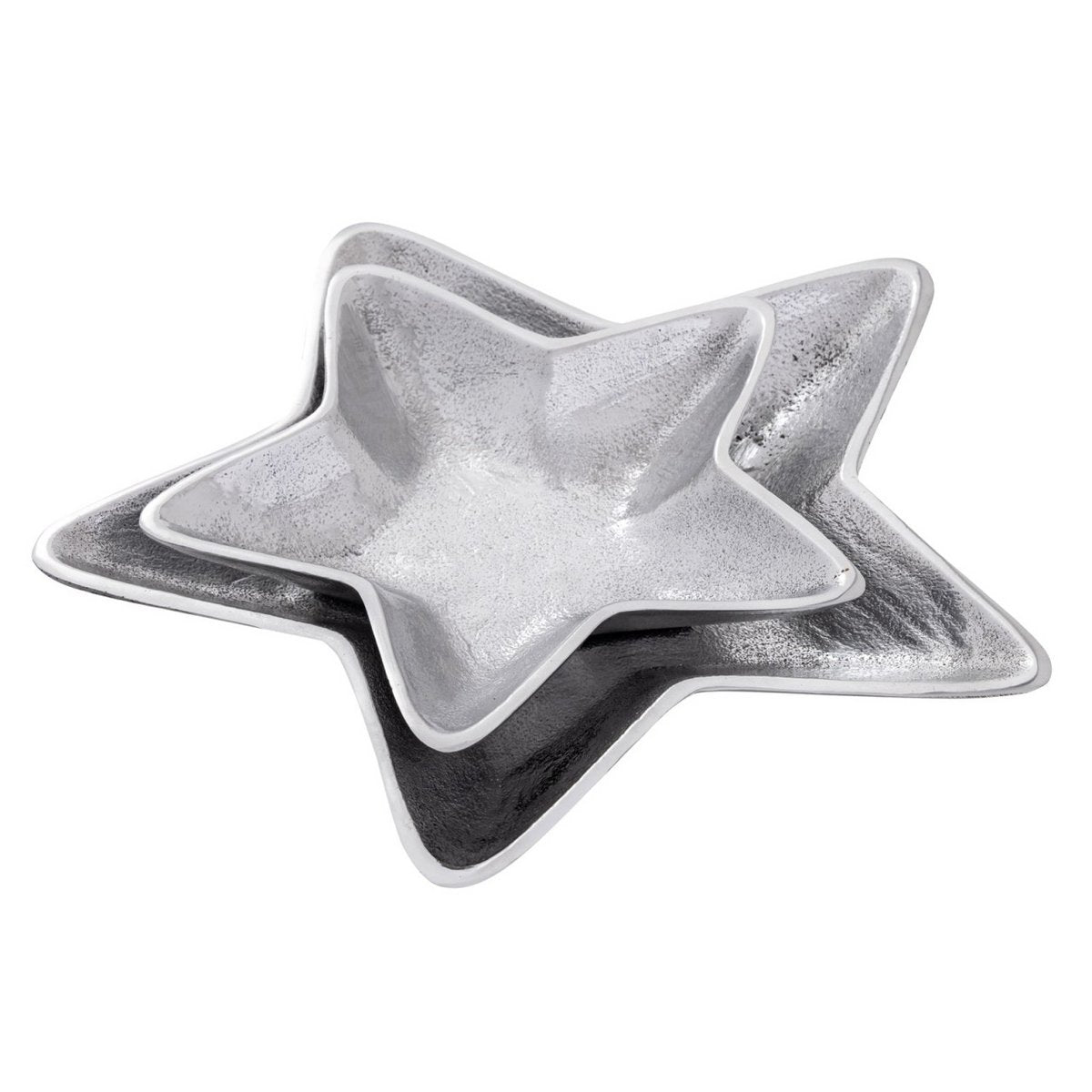 Decorative bowls star 12x set of 2 Masterbox Starlight gold or silver Christmas decoration aluminum