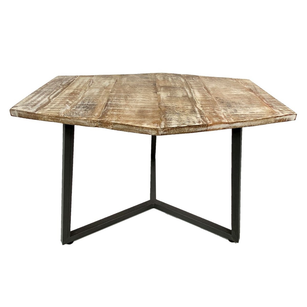 Coffee table set 2 pieces living room table nesting table Paris metal frame black white or old silver