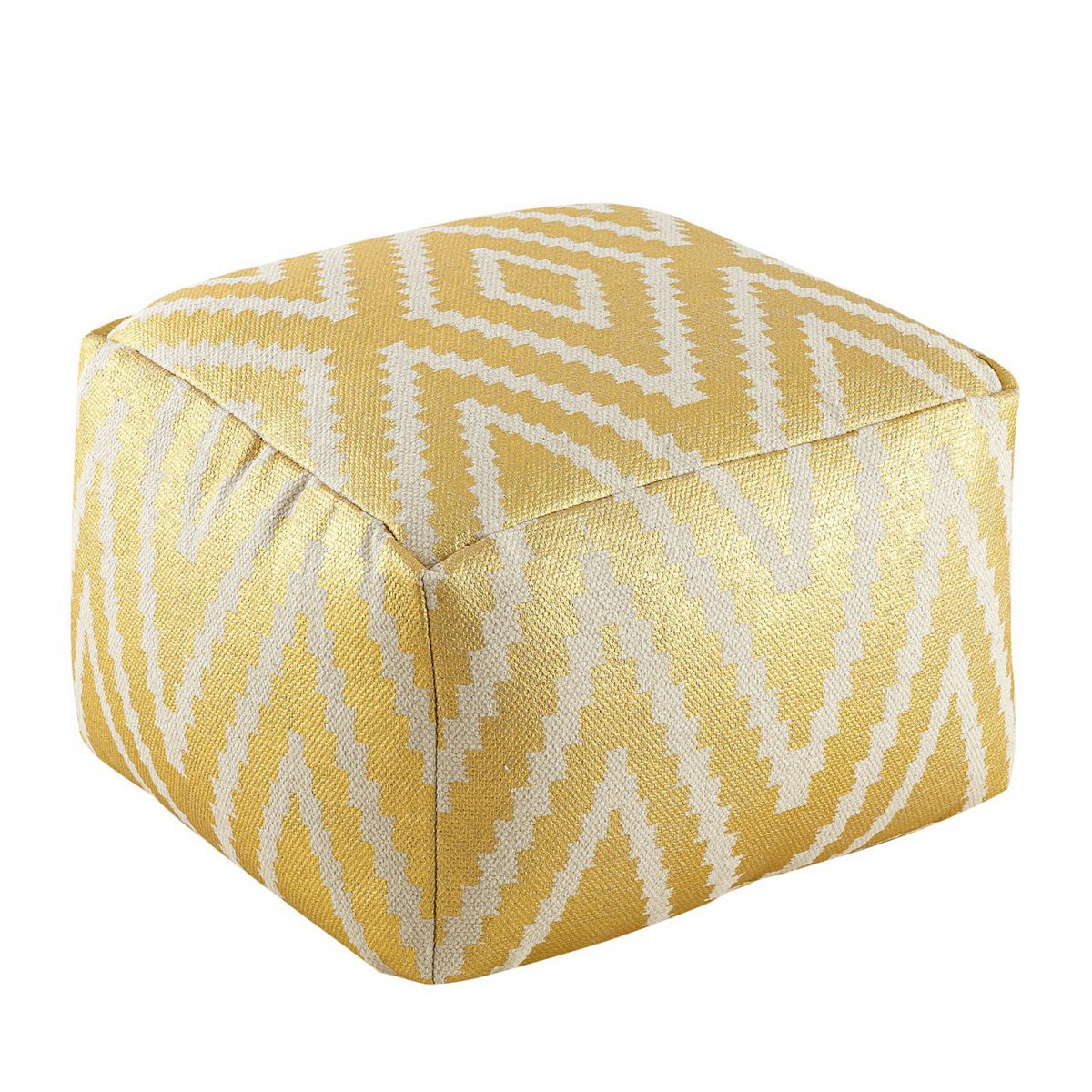 Cube seat footstool stool 55x37x55 cm pouf kilim floor cushion Peru black taupe yellow turquoise