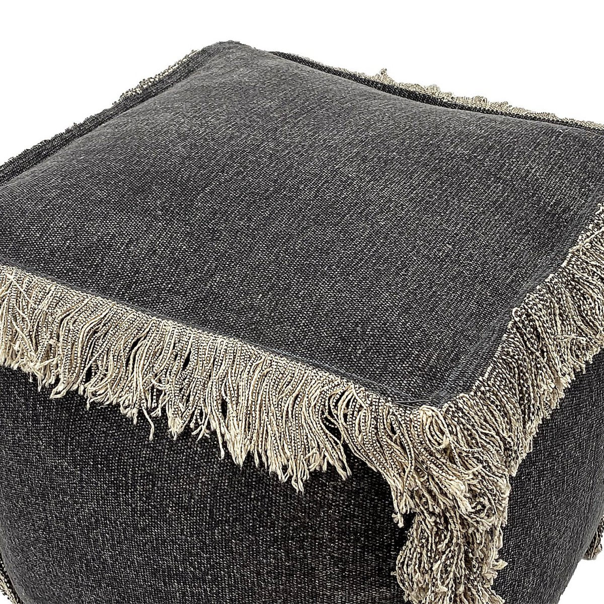 Floor cushion 2nd choice stool pouf 40x40 cm cube seat pouf footstool stonewashed