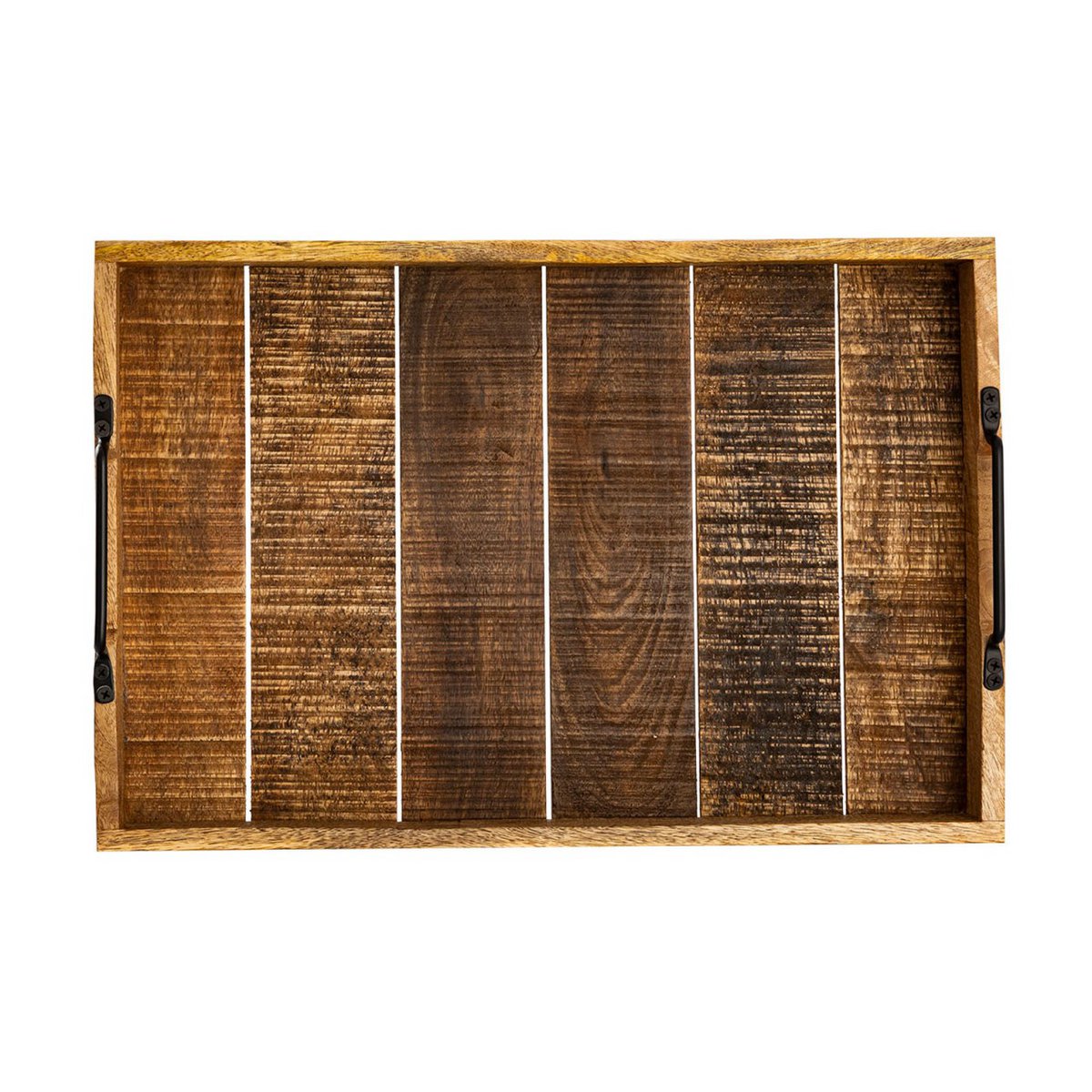Wooden tray set 2 pieces 46x31cm serving tray tray wooden serving tray decorative tray made of mangohol