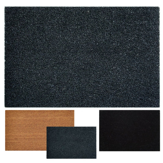 Door mat coconut mat dirt trapper doormat doormat plain for front door 3 colors