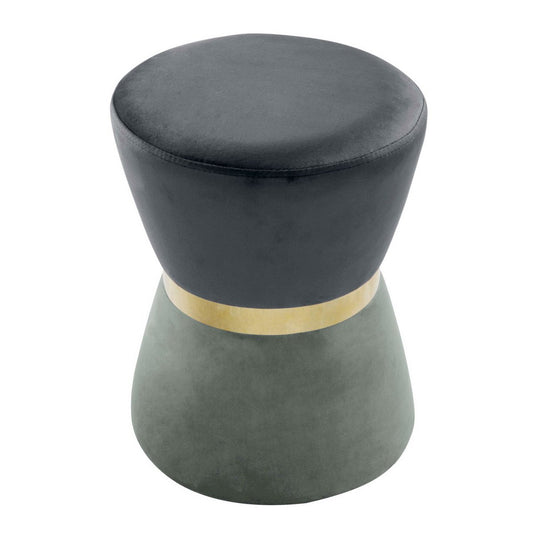 Stool tailored 2nd choice Ø 32 H 42 cm velvet stool velvet pouf velor stool up to 150 kg bel