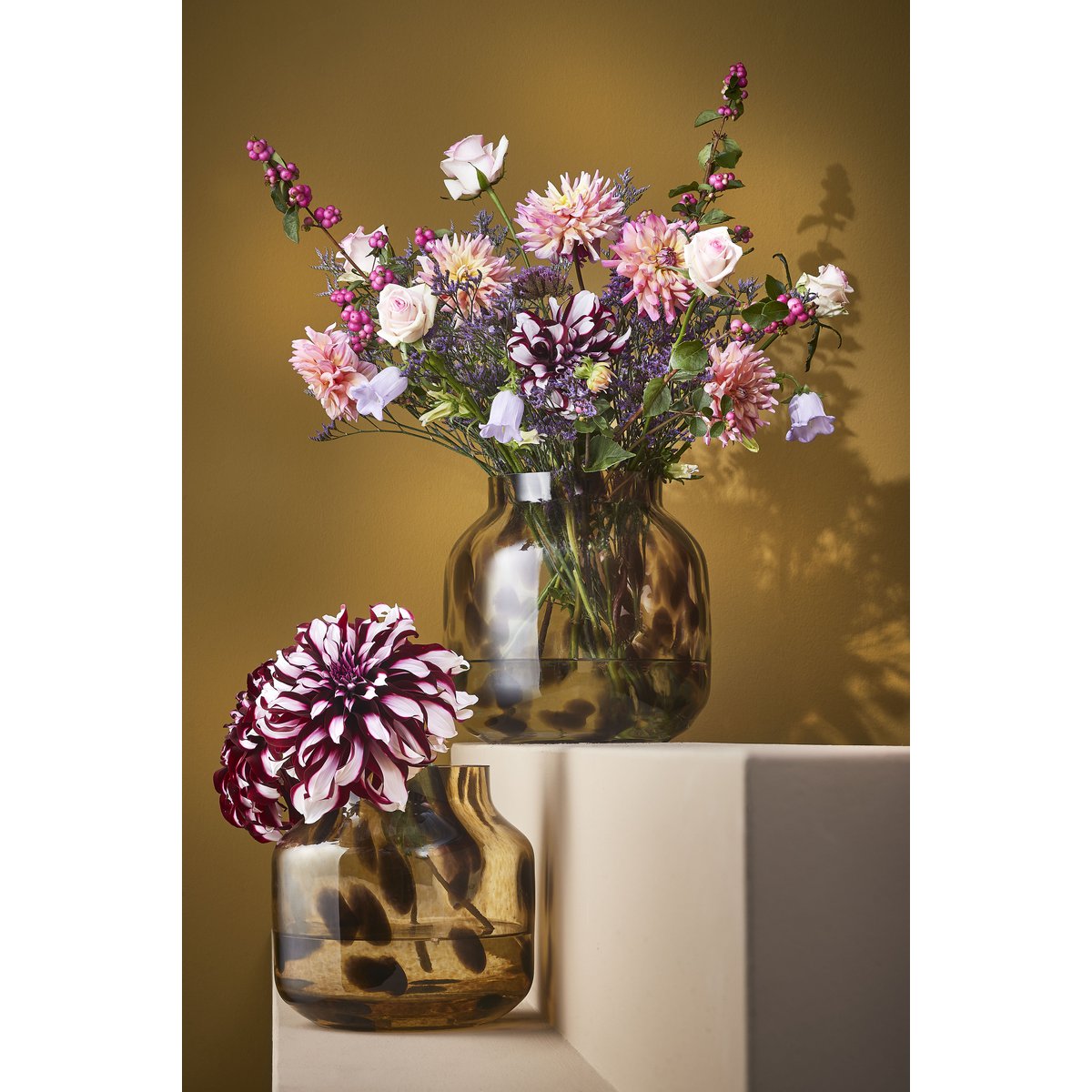 Pantera Vase - H26.5 x Ø26 cm - Brown