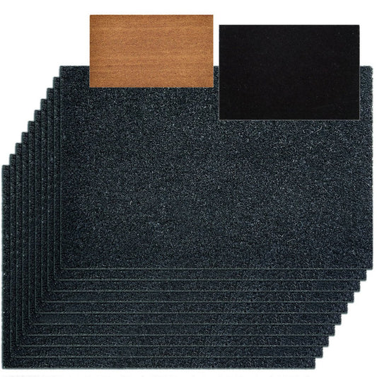 Coconut mat, set of 10, door mats, dirt trapping mat, doormat, plain color for front door, 3 colors