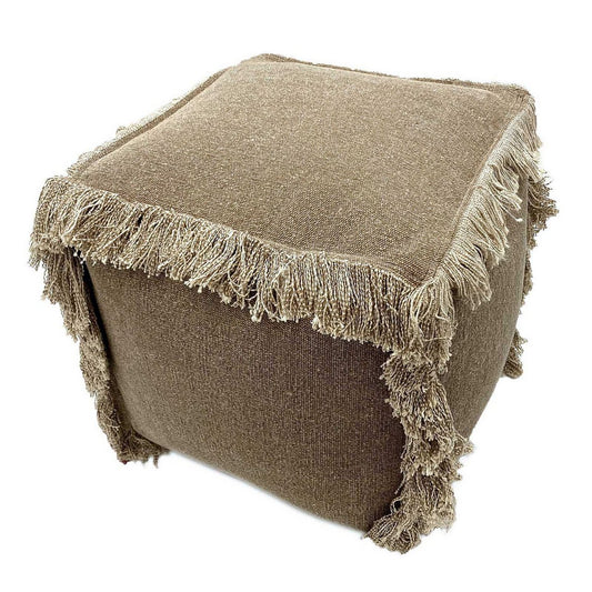 Floor cushion 2nd choice stool pouf 40x40 cm cube seat pouf footstool stonewashed